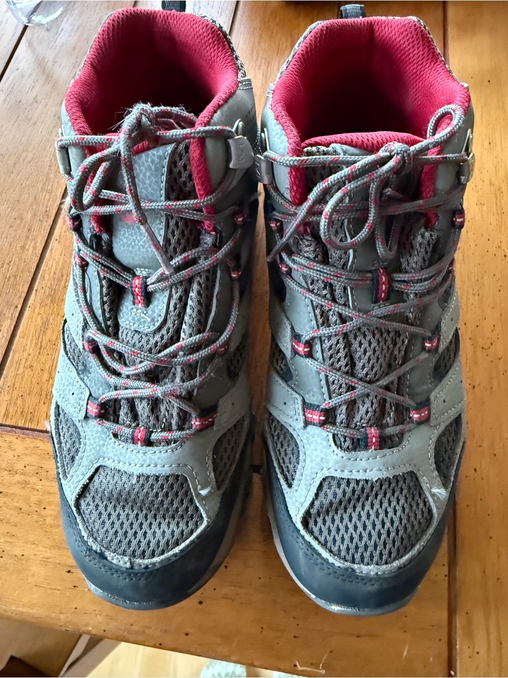 Merrell Gray/Tan and Red Men's Hiking Boots